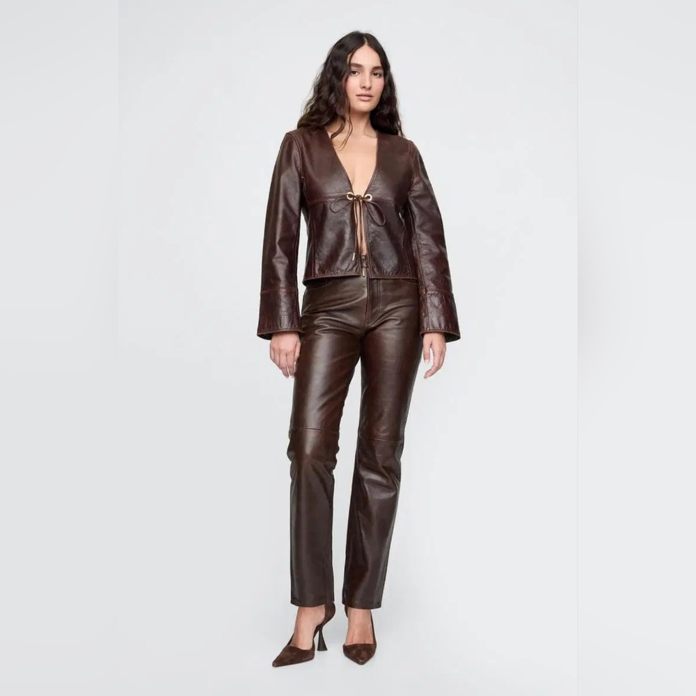 Gap × Cult Gaia Leather Trousers
